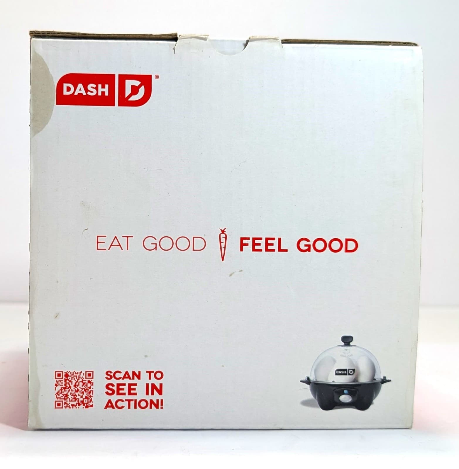 Dash Rapid Egg Cooker Black 6-Egg Capacity Open Box One-Touch Breakfast 6