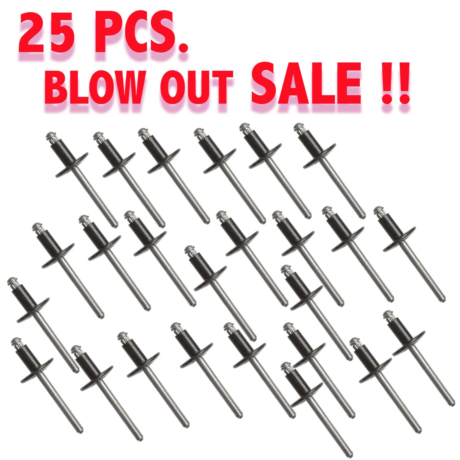 4002 Blind Rivet Flanged Head 1/4 In Dia., Steel Body Ford 388442-S100 2