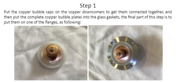 2" Tri Clamp, 4 Copper Plates, Glass Reflux Moonshine Still Column, Clamp to Keg 6