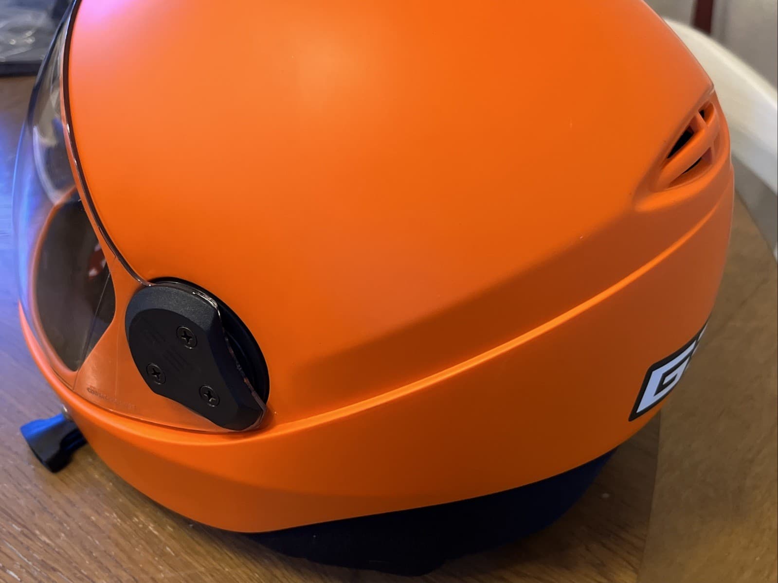 Cookie G3 Helmet Orange For Skydiving Wind Tunnel w/ Case Size XXL Used Twice 6