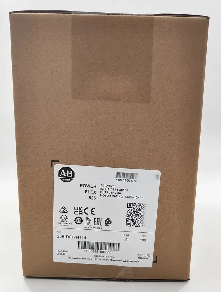 NEW Sealed  25B-D017N114 PowerFlex 525 7.5kW 10Hp AC Drive 3 Phase
