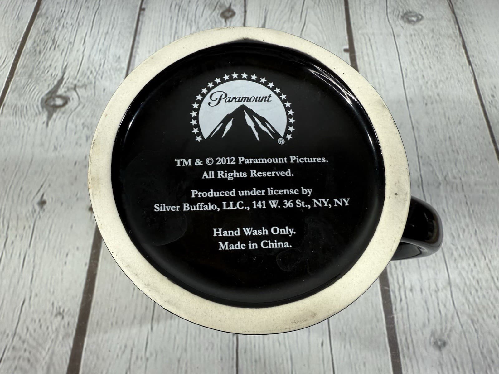 The Godfather Paramount Pictures 2012 Silver Buffalo Black Ceramic Mug Cup 6