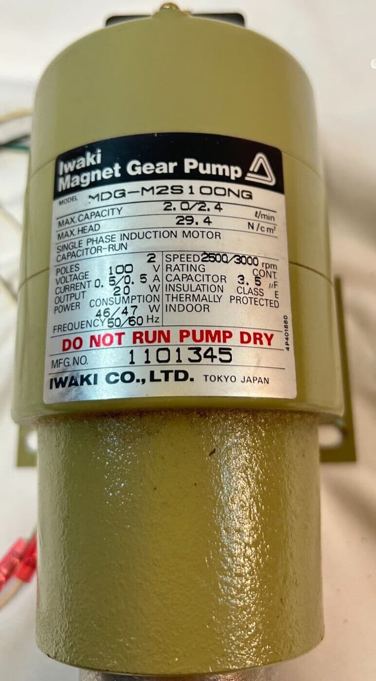 Iwaki Magnet Gear Pump MDG-M2S100NG 1101345 3