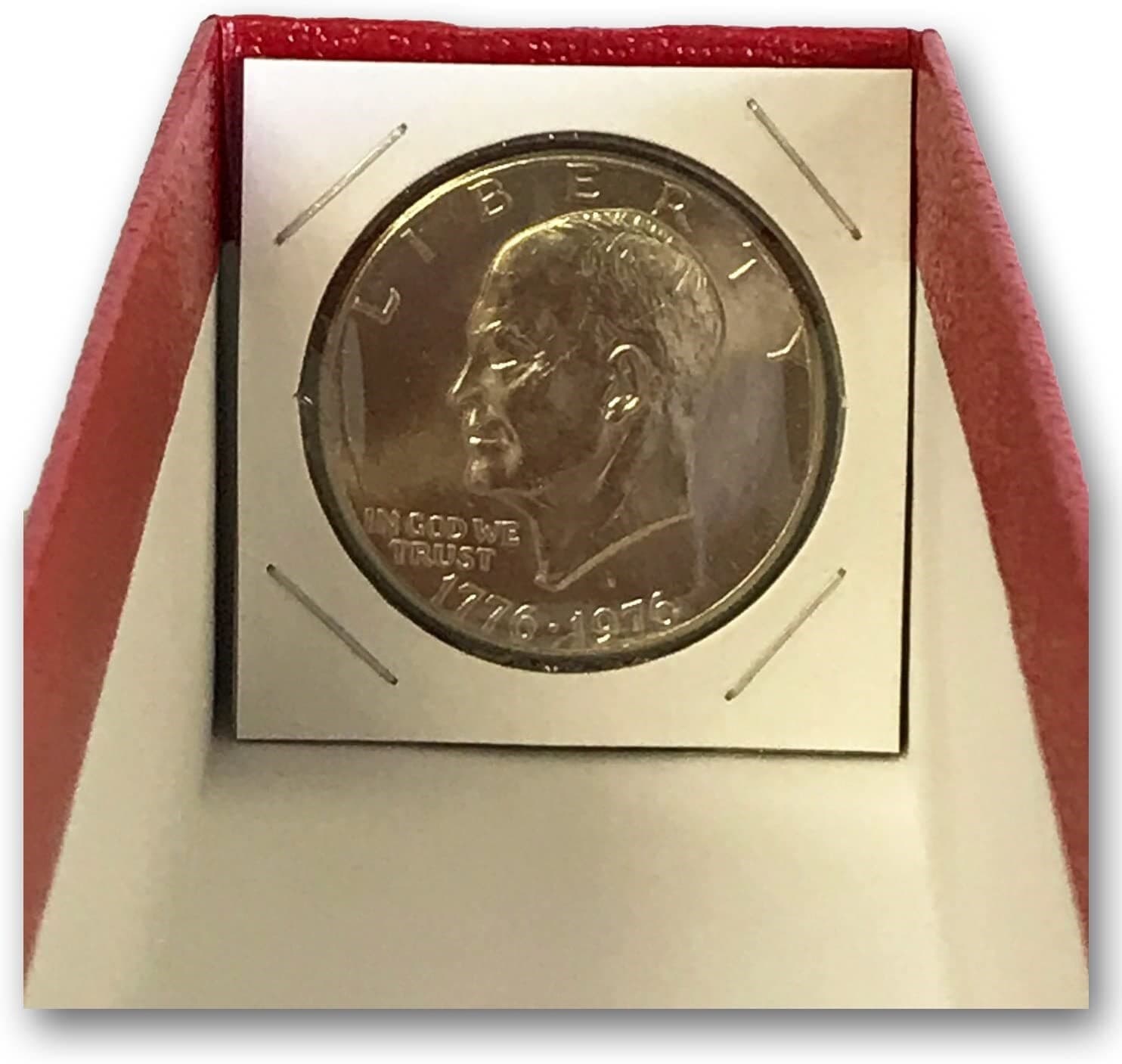 3 Red 2x2 Coin Flips Boxes 9 Inch Top Quality Safe Storage Hold Snap Single Row 6