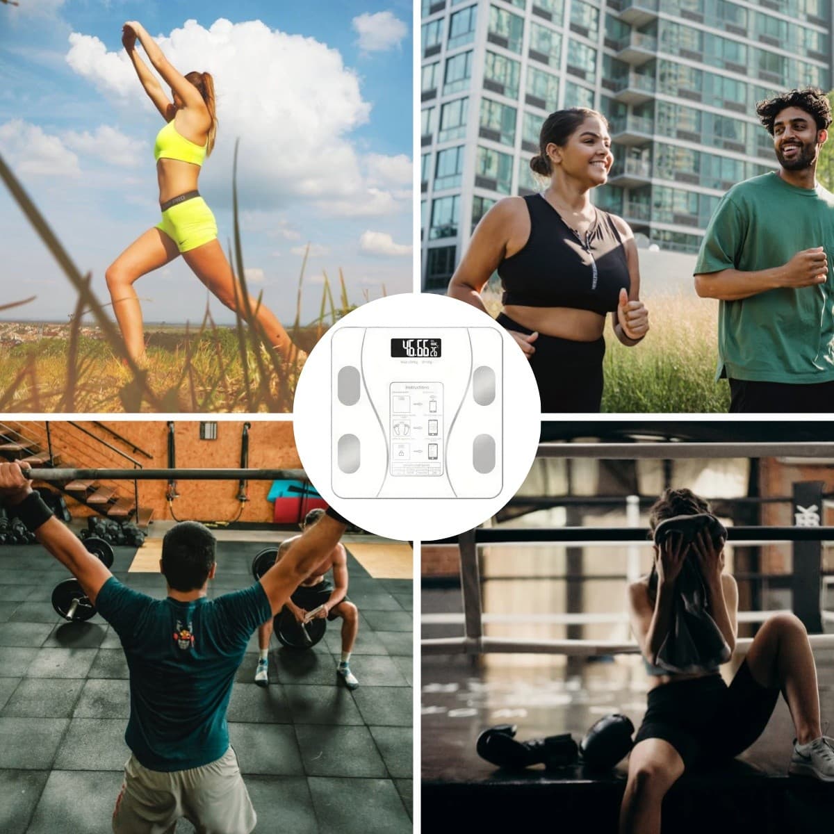 Smart Scale for Body Weight BMI Bluetooth Body Fat Scale Digital Bathroom Scale 6