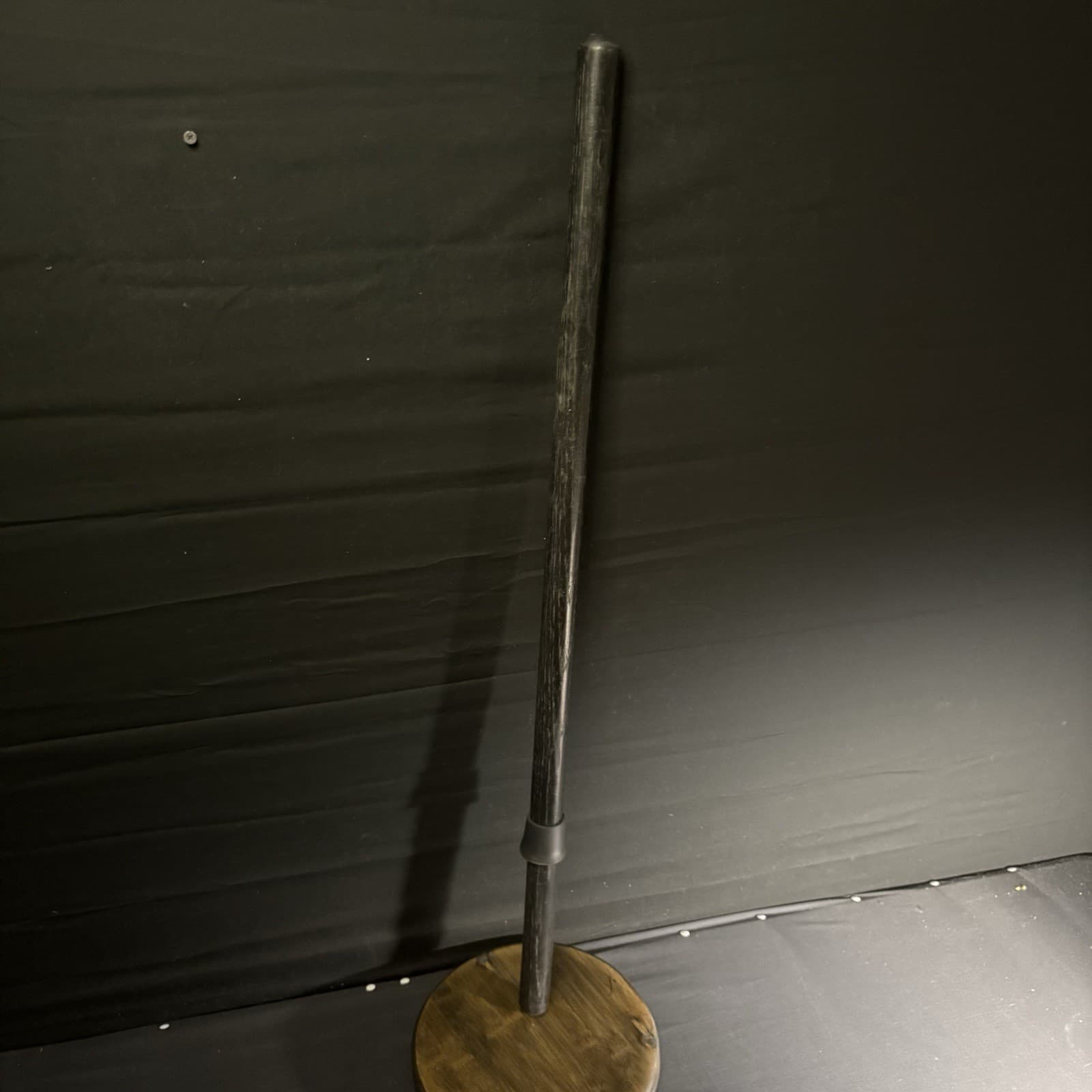 Wood Walking Stick 36" with Rubber Hand Guard 4