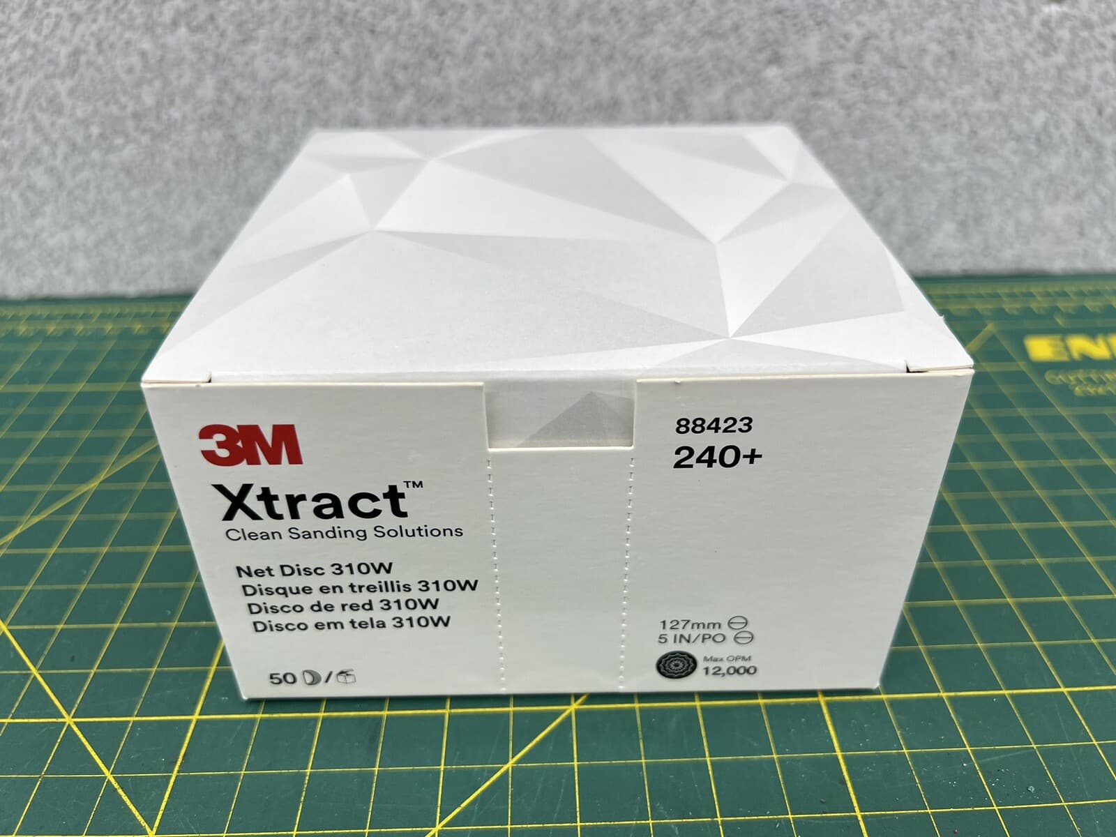 3М 88423 Xtract Net Disc 310W, 240+, 5 in, Die500X, Pack of 50 Hook and Loop 2
