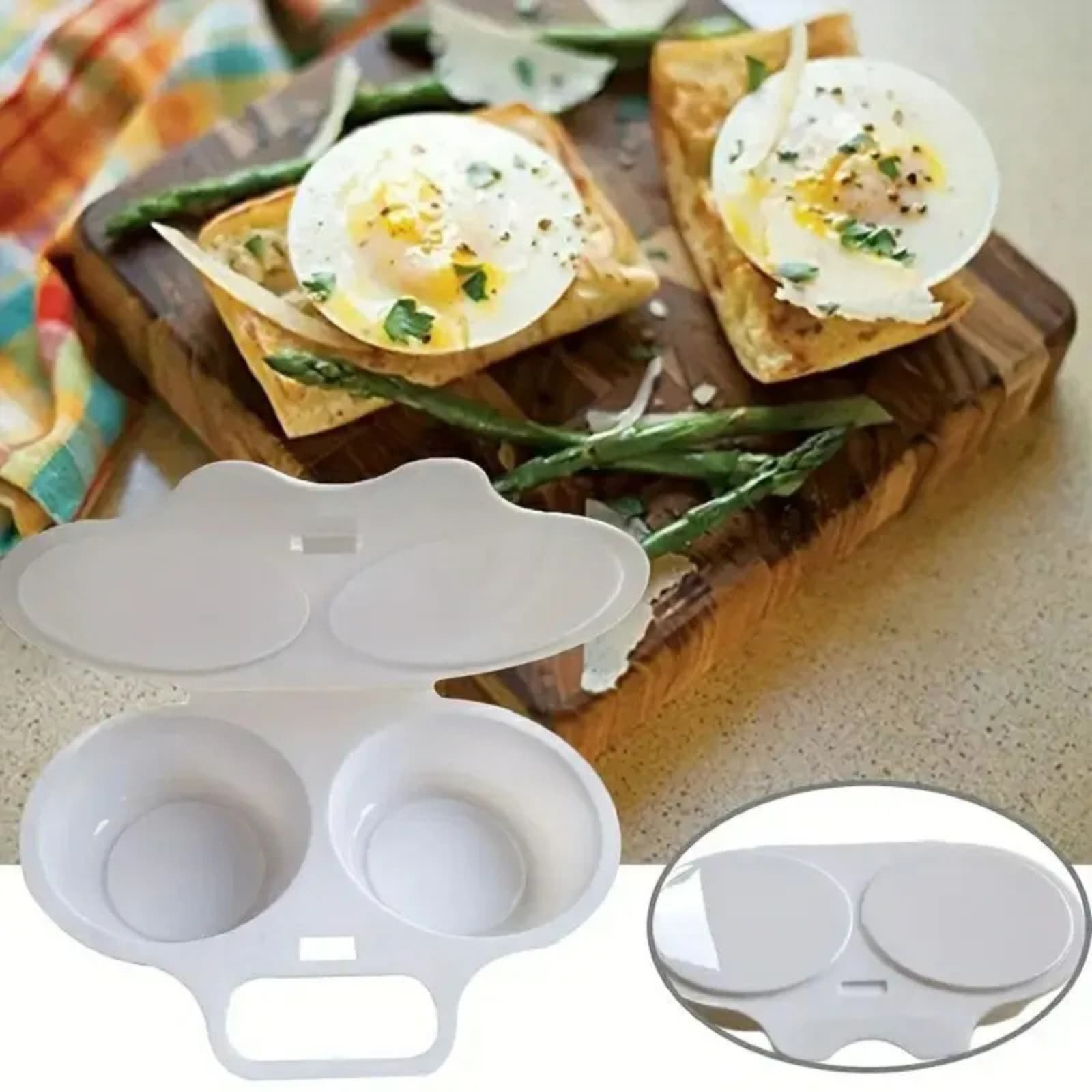Kitchen Microwave Egg Poacher Poached Egg Cooker Egg Maker Poached Egg Steamer 3