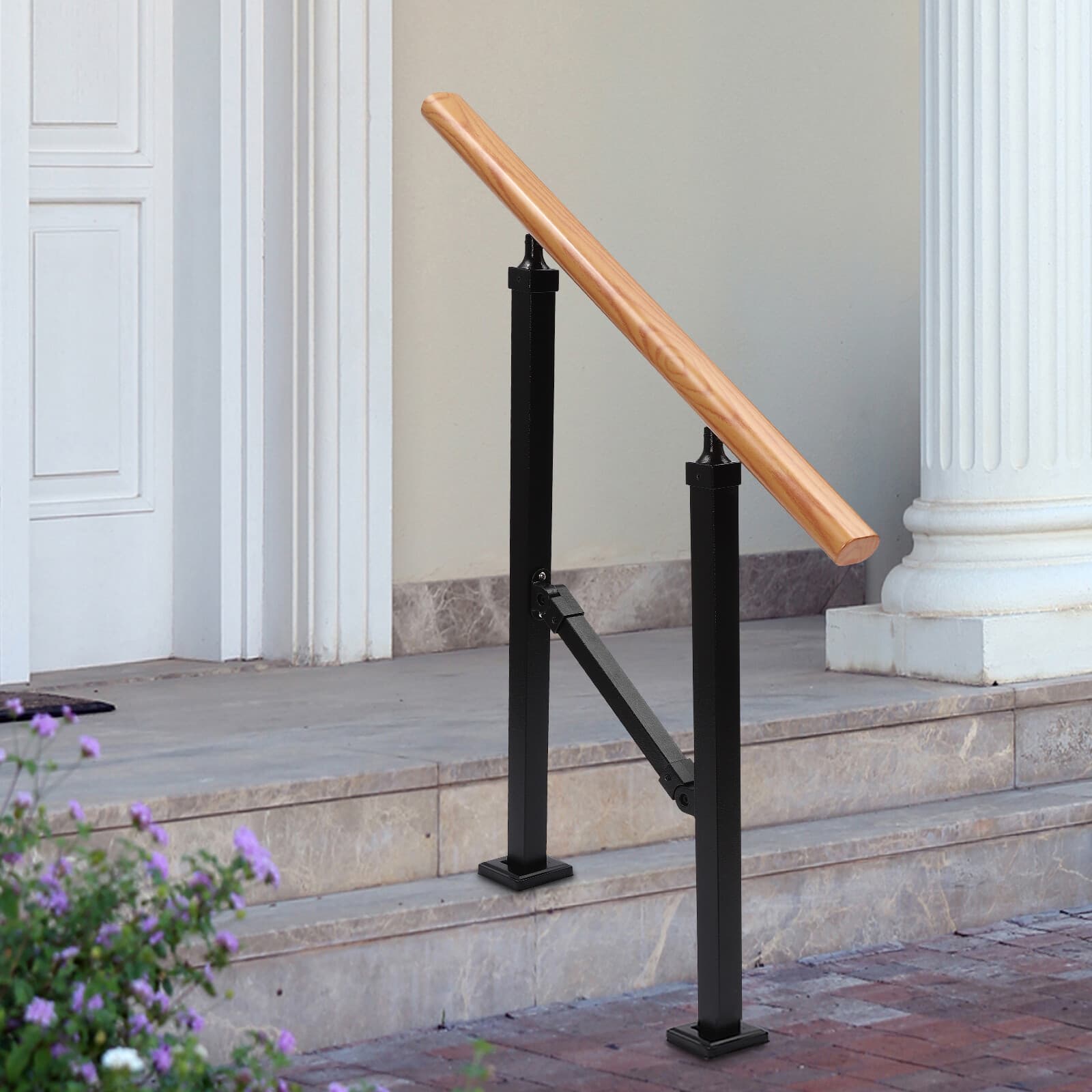 Simple Installation Handrails for Outdoor, Staircase Handrail, 2-Step Handrail  3