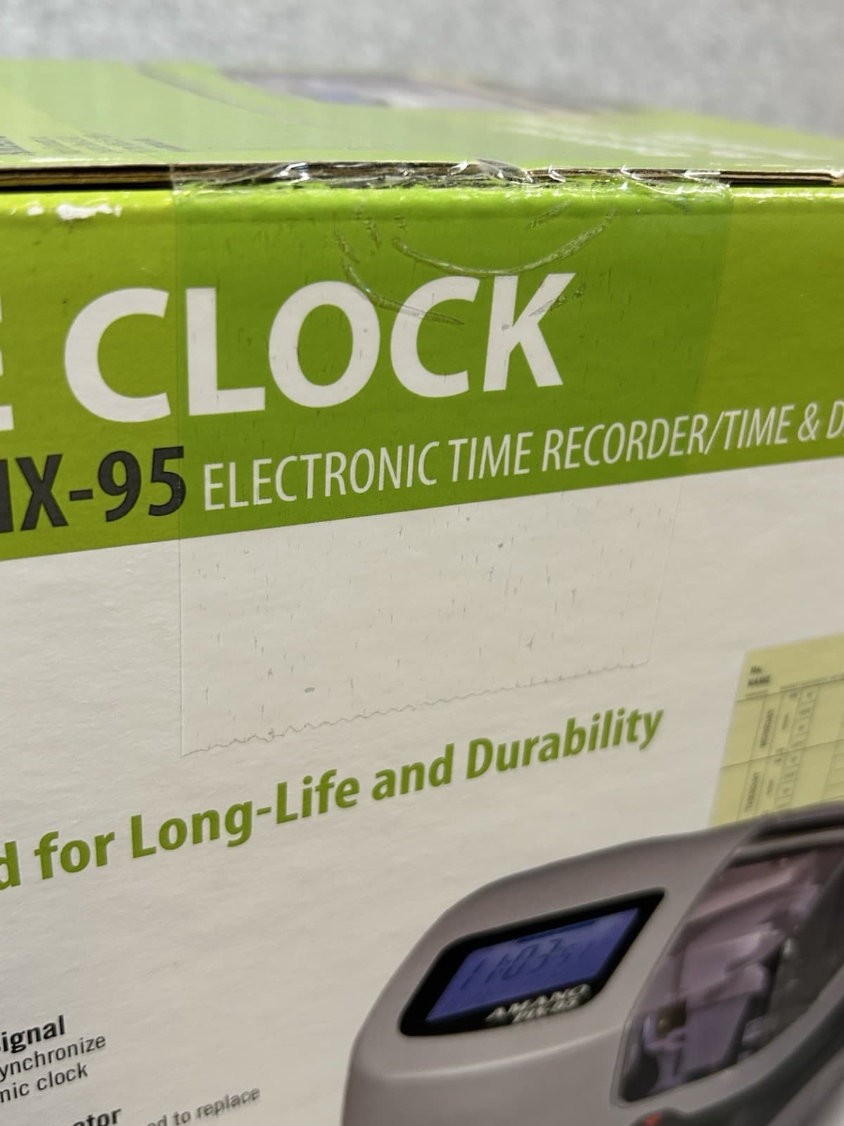 AMANO Atomic PIX-95 Time Clock Recorder New in Sealed Box 5