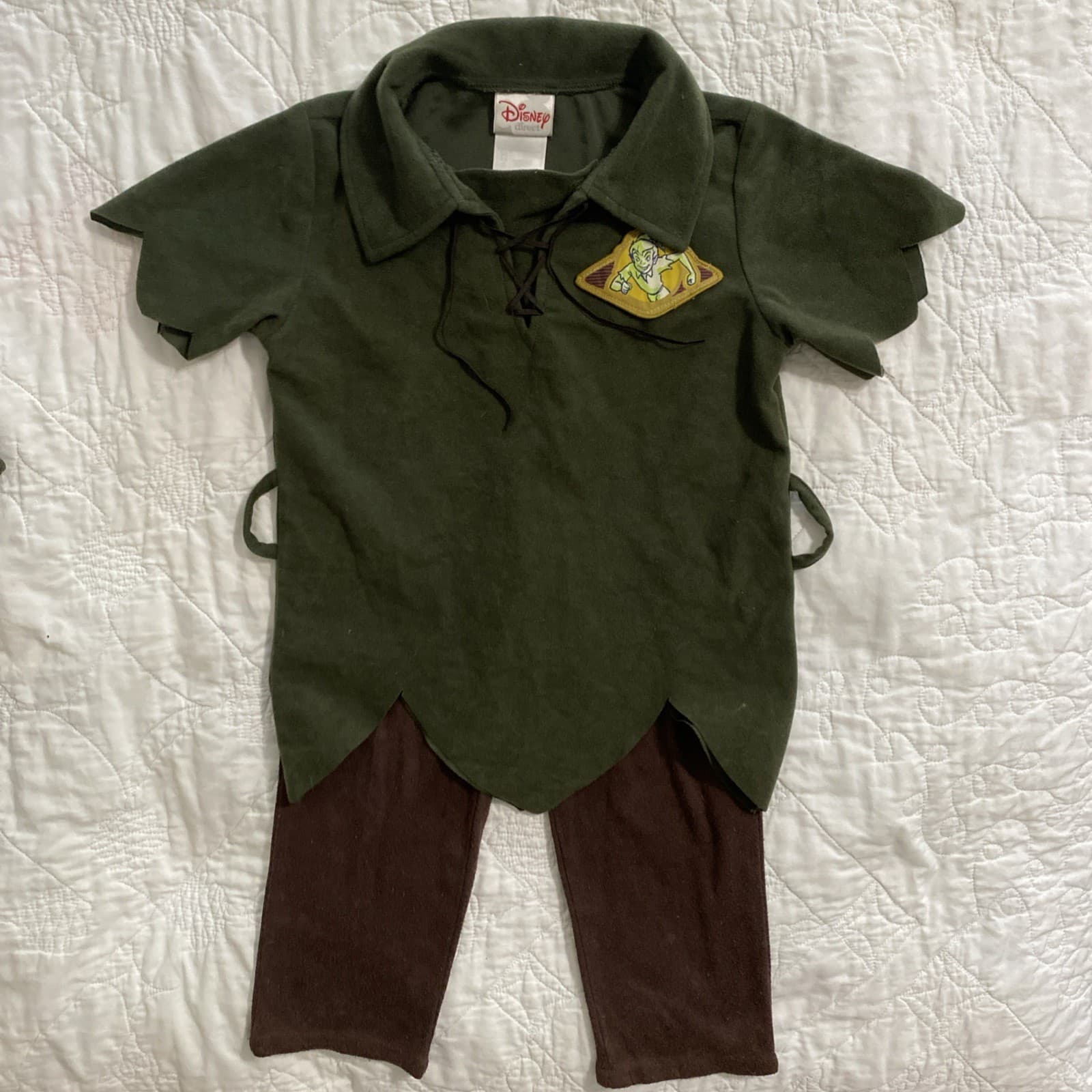 Child Vintage Disney Direct Peter Pan Costume, XS 4/5 2