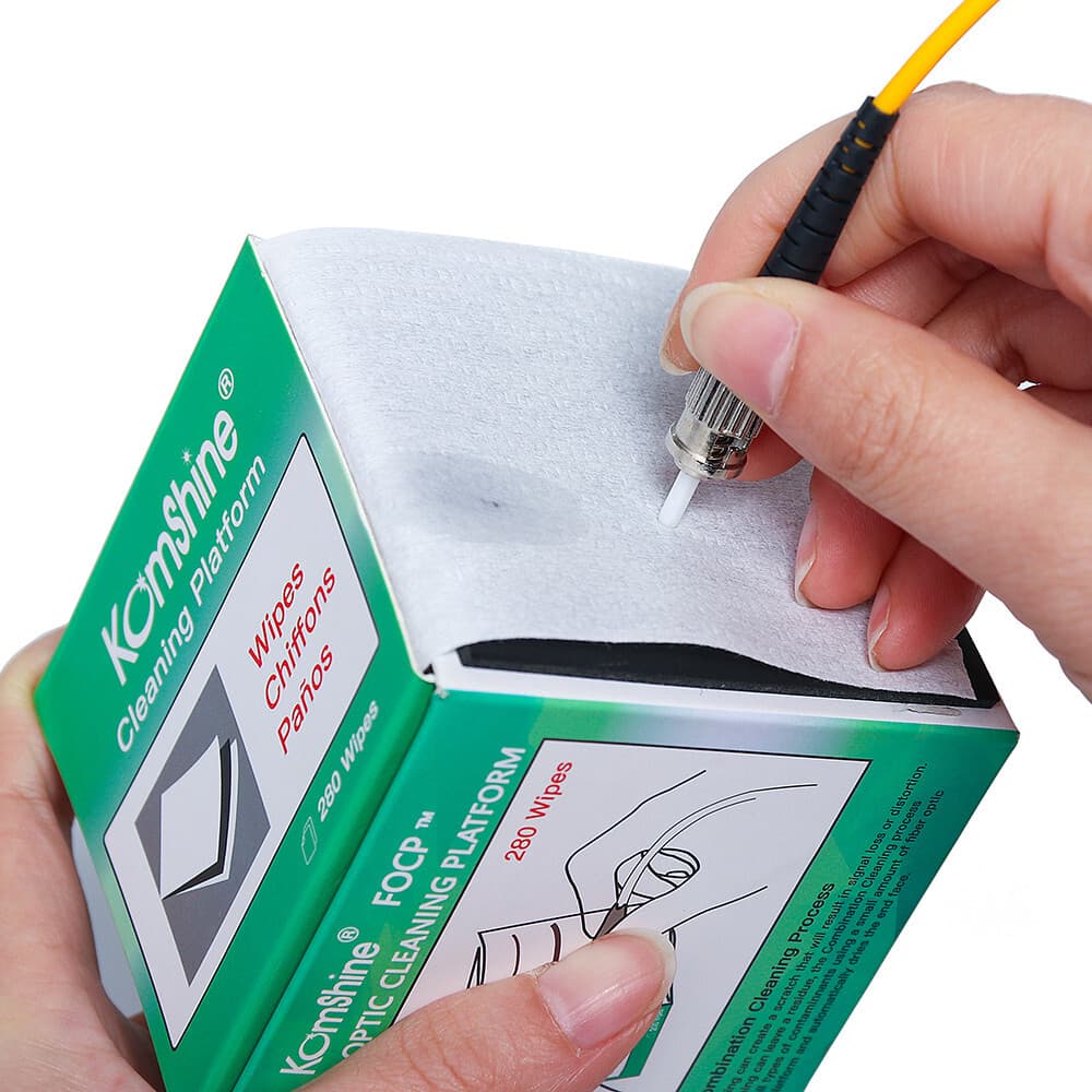 Optic Fiber Cleaning Toolkit KIC-5E w/400x Microscope KFM-200, One Click Cleaner 4