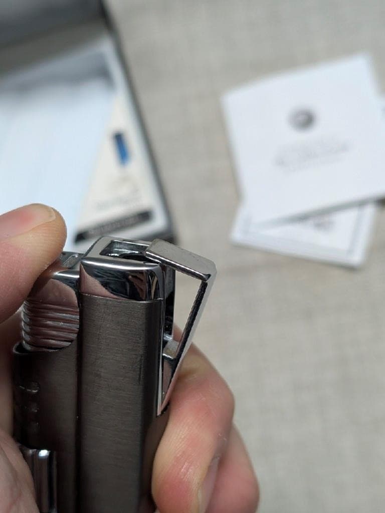 COLIBRI lighter QUANTUM sst wind-resistant stystem CHROME metal w/ BOX 6