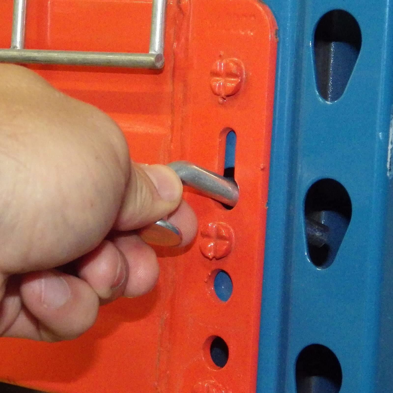 HOIGON 100 PCS M7 Universal Pallet Rack Drop Pin, Round Head Pallet Rack Safe  4