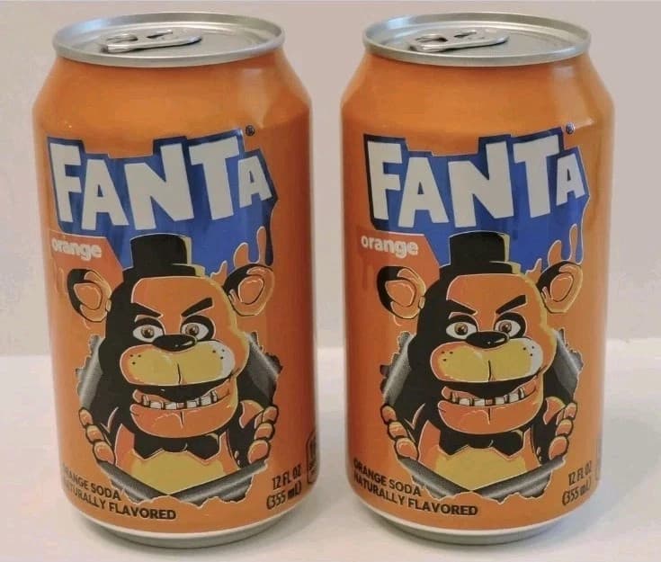 2025 FIVE NIGHTS AT FREDDY'S 2 LE FANTA FREDDY FAZBEAR 12oz CAN SEALED