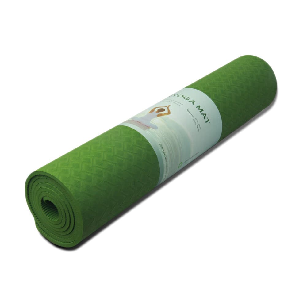 Exercise Yoga Mat Non Slip at 72" x 24" x 6mm thickness with Carrying Strap