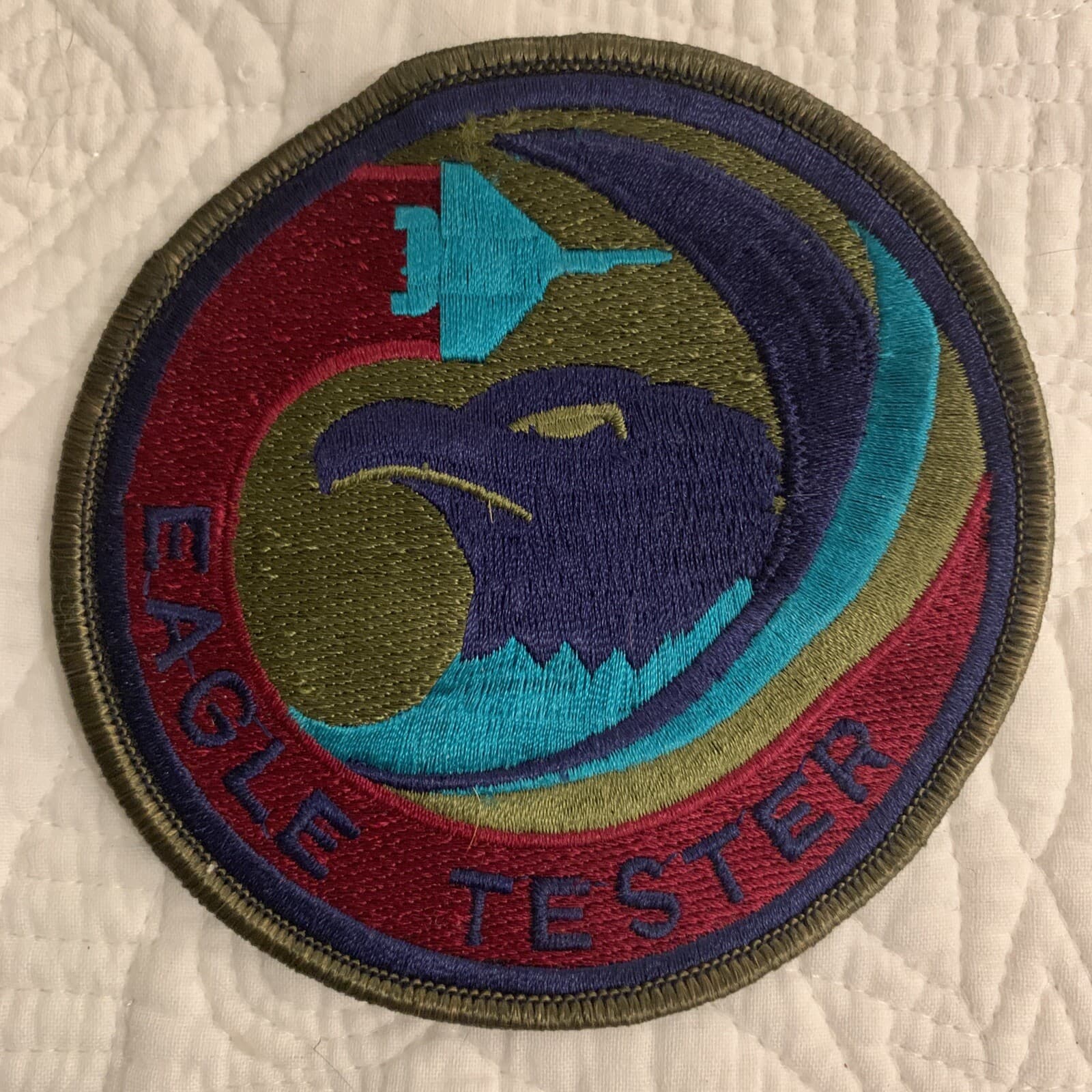 US Air Force Patch Security Police Squadron F-15 Eagle Tester Embroidered
