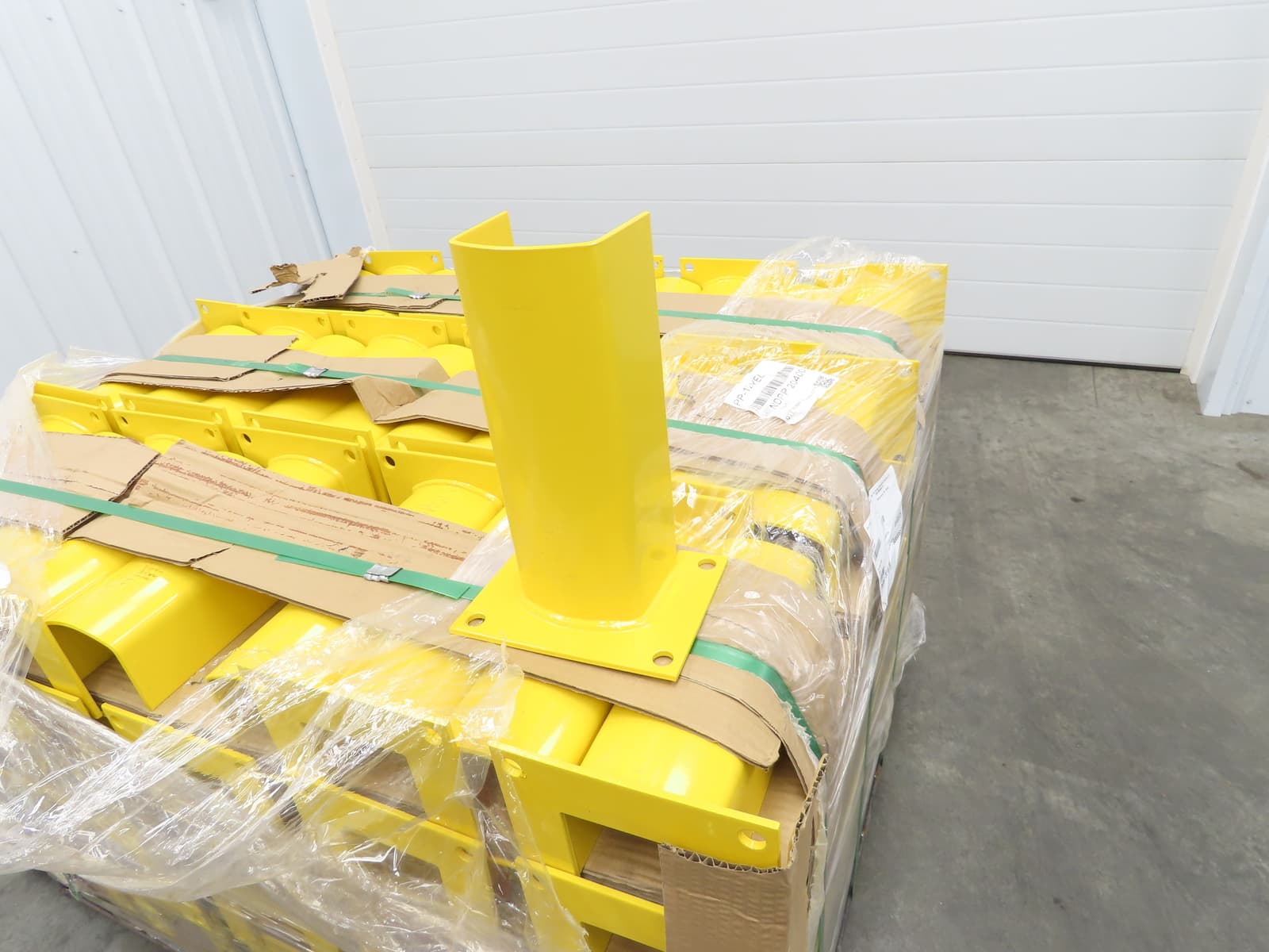 Post Protector 12" Pallet Rack Column Guard Yellow 4" ID Width