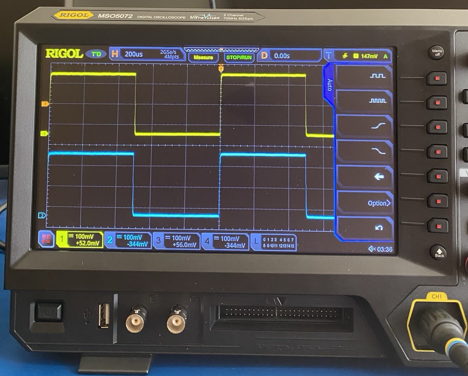Rigol MSO5072 - Four Channel, 70 MHz Digital / Mixed Signal Oscilloscope 6