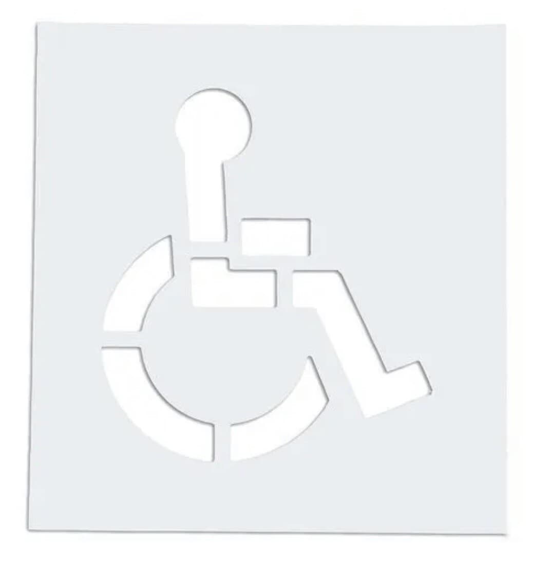 Rae Stl-108-3048 Pavement Stencil,48 X 48 Handicap 2
