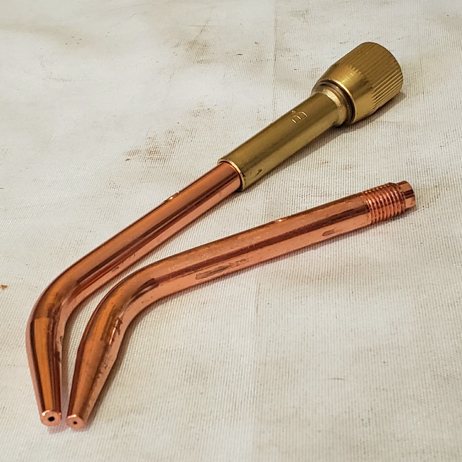 Harris B-15-3HV Gas Mixer & #1 & 3 Welding Brazing Tips Positive Pressure E Type 2