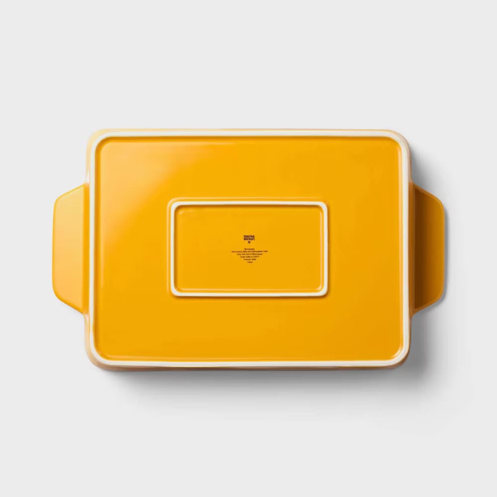 2pc Stoneware Rectangle Baking Dish with Removable Silicone Mat - Tabitha Brown: 4