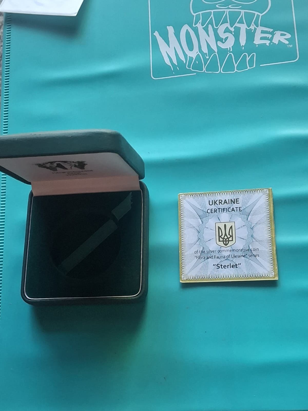 2012 UKARINE 10 Hryven Sterlet Sturgeon Fish Sterling Silver Proof Coin 3