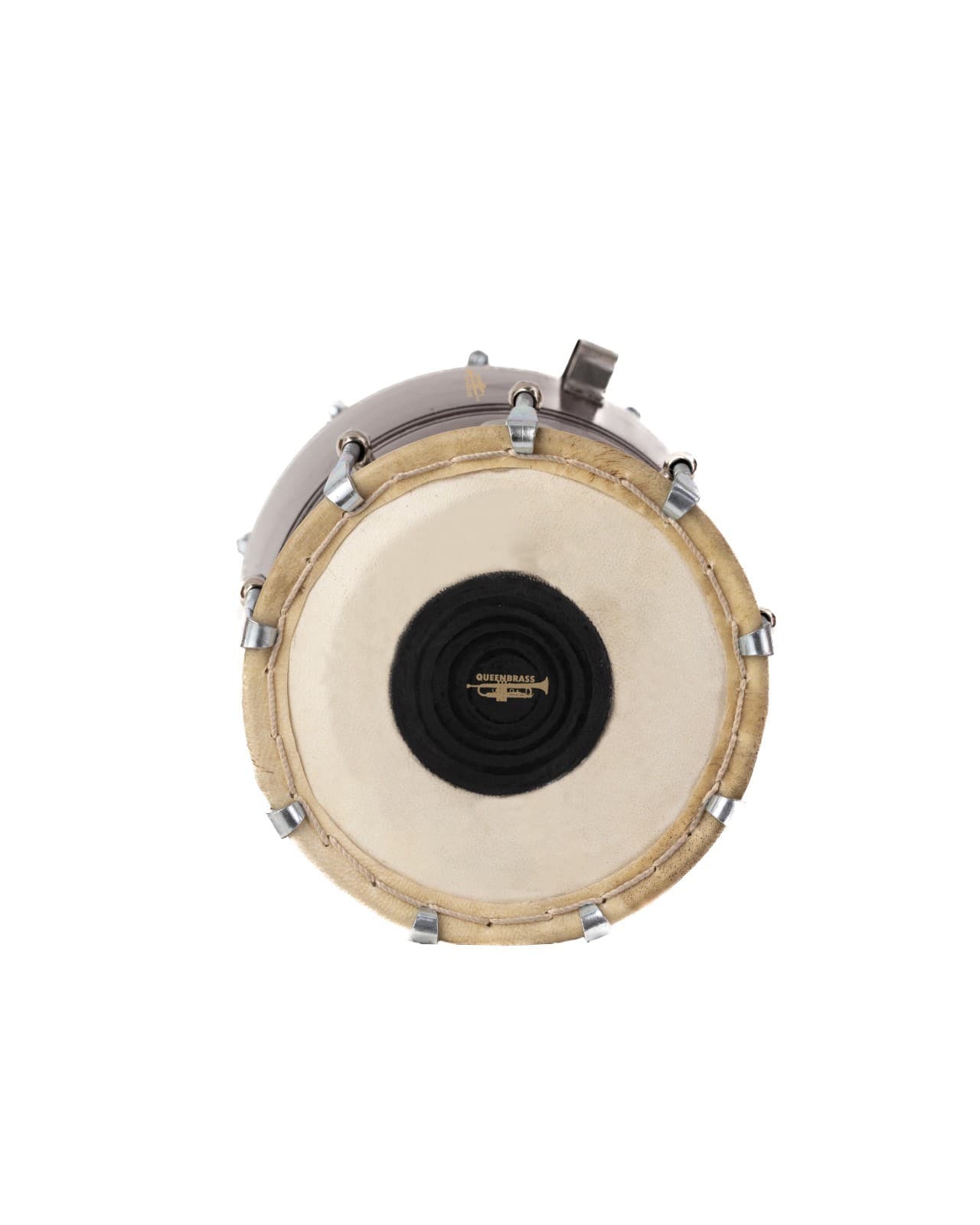 QUEENBRASS  Wooden  Naal Dholak BEST INSTRUMENT SUPER COME WITH BAG AND SPANNER 3