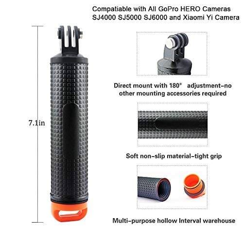 Waterproof Floating Hand Grip for GoPro Hero Session Black Silver Hero 10 9 8  5