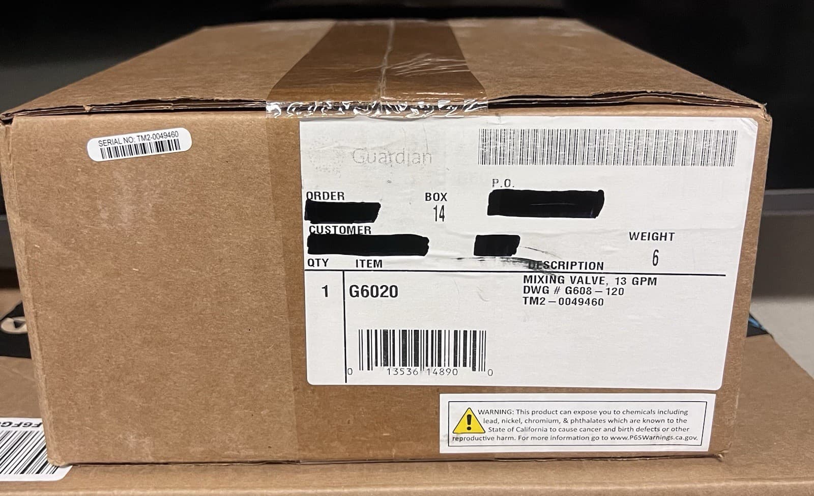 Guardian G6020 Thermostatic Mixing Valve 3