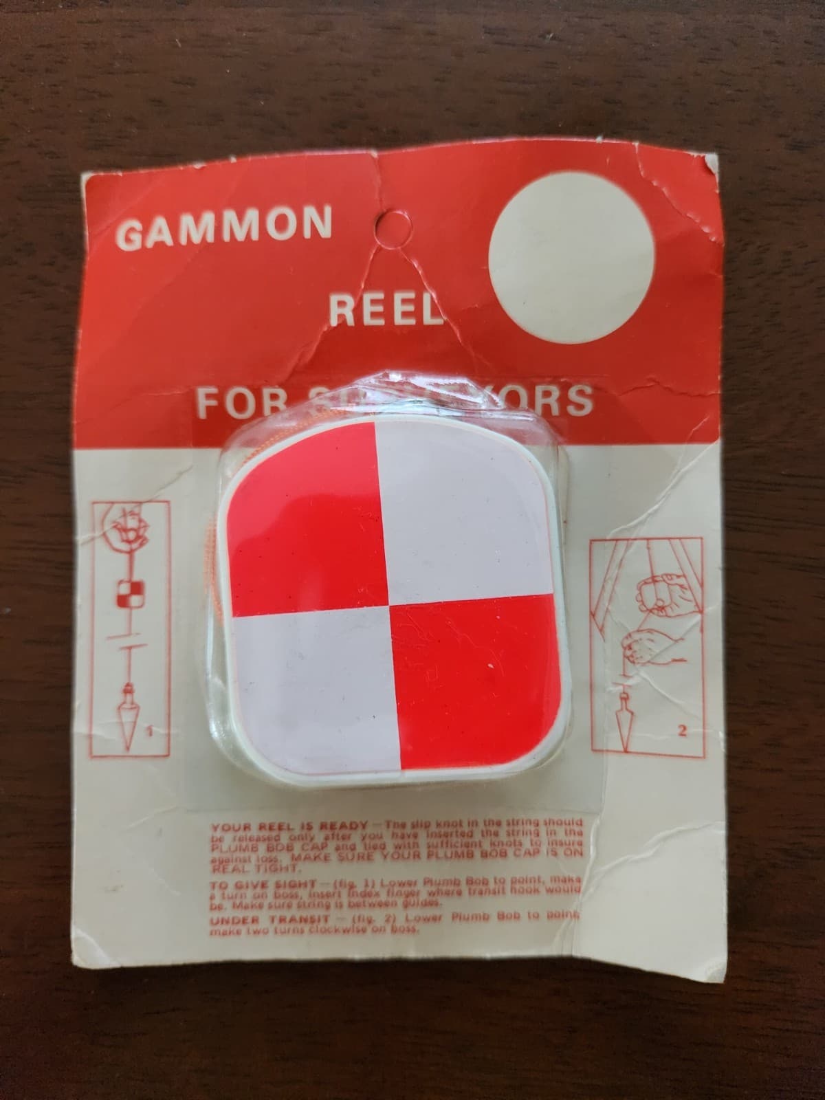 Gammon Reel For Surveyors Vintage NIB Sealed