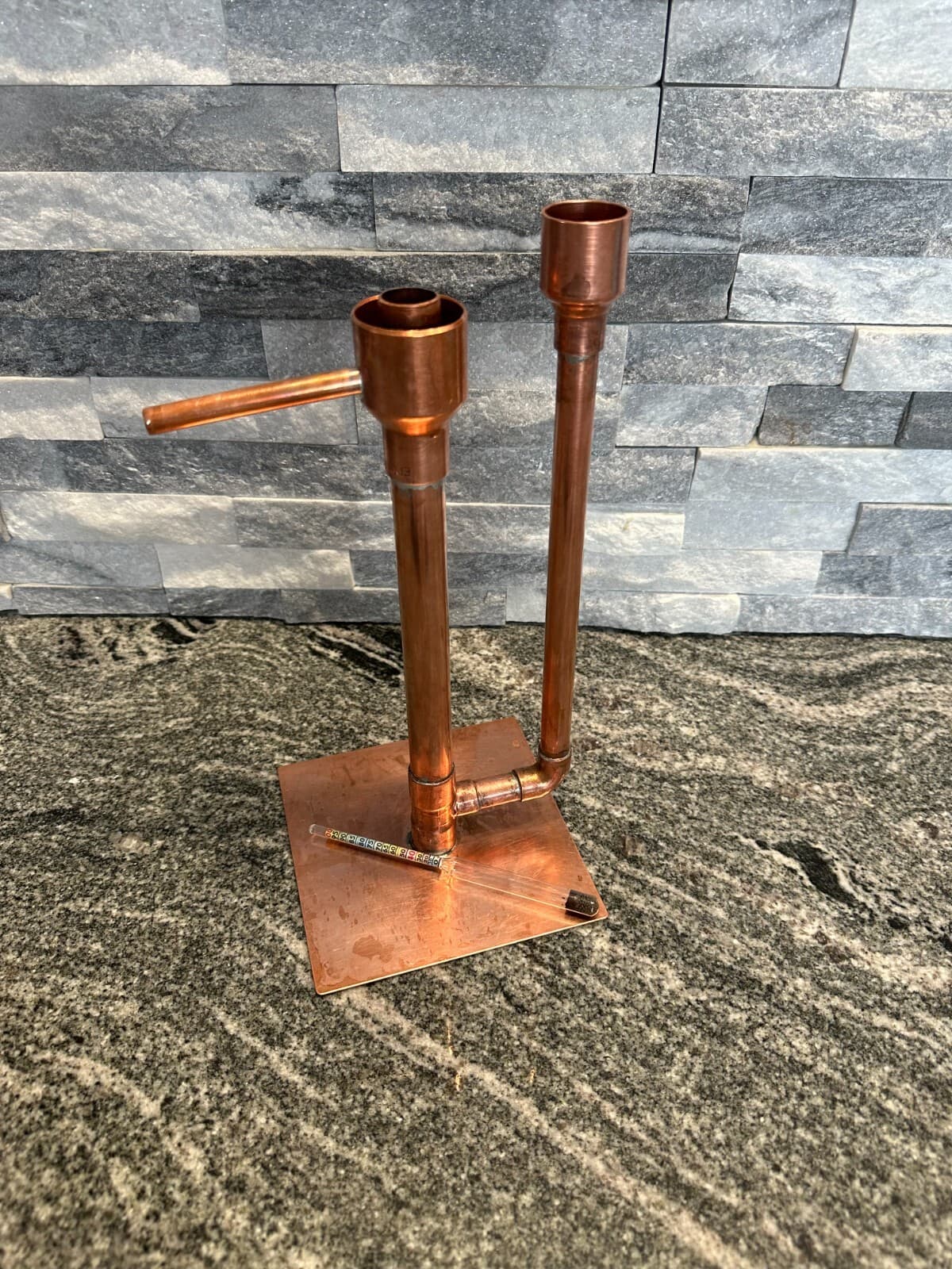 Handcrafted Copper Proofing Parrot Heads for Air Still With Alcohol Hydrometer 2