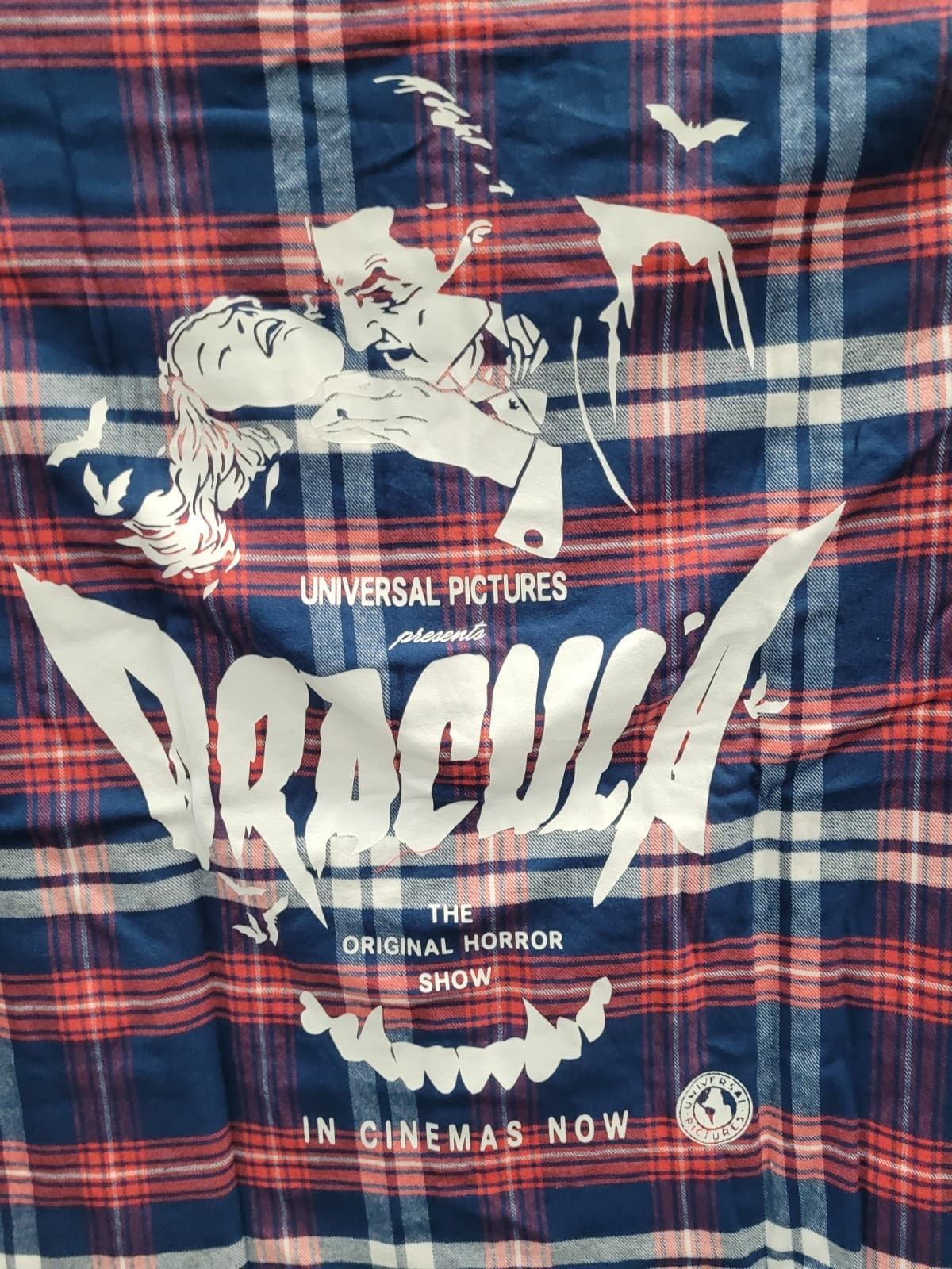 New Cakeworthy Universal Monsters Dracula Flannel Size 3XLarge US 4