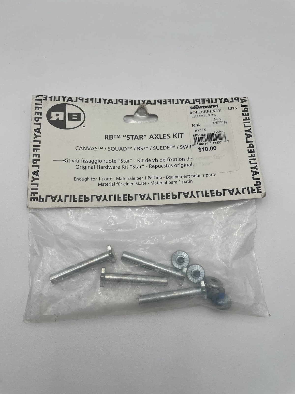 Rollerblade Star Axles Kit 8pcs Enough For 1 Skate Brand New NOS 2