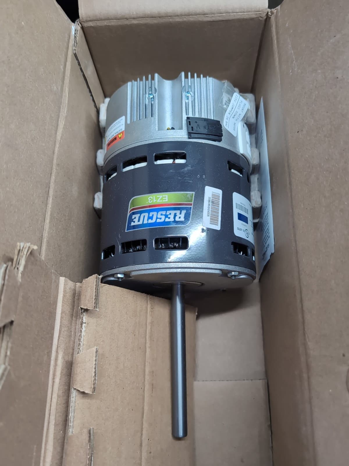 US Motors 5652 Rescue EZ13 ECM Motor 1HP 1075 RPM 115/208-230V Nidec 5