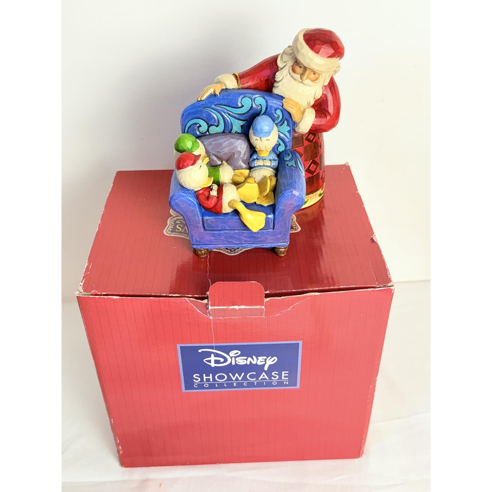 Disney Tradition Jim Shore  Santa With Huey Dewey Louie Christmas Figurine