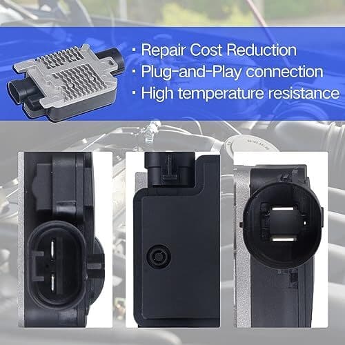 Engine Cooling Fan Control Module Compatible with Ford Flex 3.5L; Edge 2.0L 6