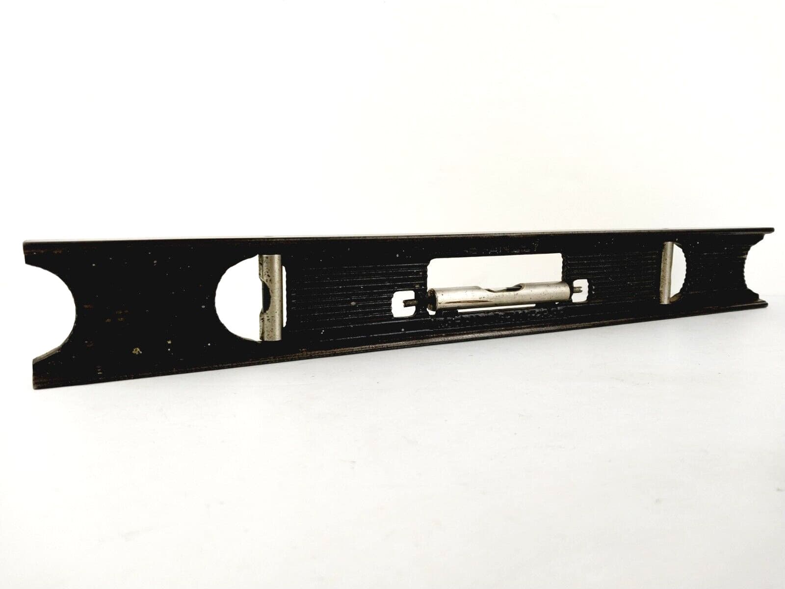 Vintage Stanley No. 36 Cast Iron 18" Level w/ 3 Vials & Guards - Made in USA 2