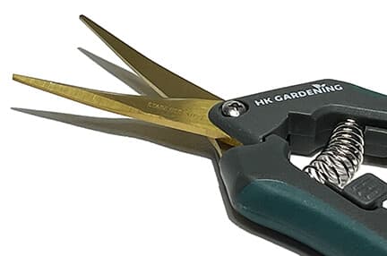 1pc NEW Titanium Curved Blade Trimming Scissors Bud Plant Shears Snips 3