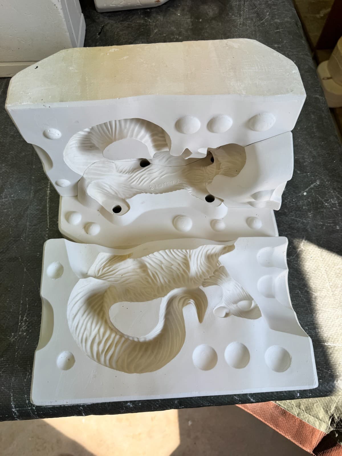 VINTAGE ARNEL'S CERAMIC MOLD #504-A SQUIRREL 3