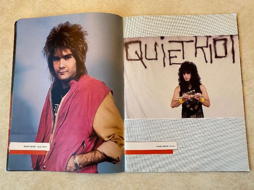 Vintage Quiet Riot Metal Mania 1984 Robus Books Photo Book w/ Fold-Out Poster 6