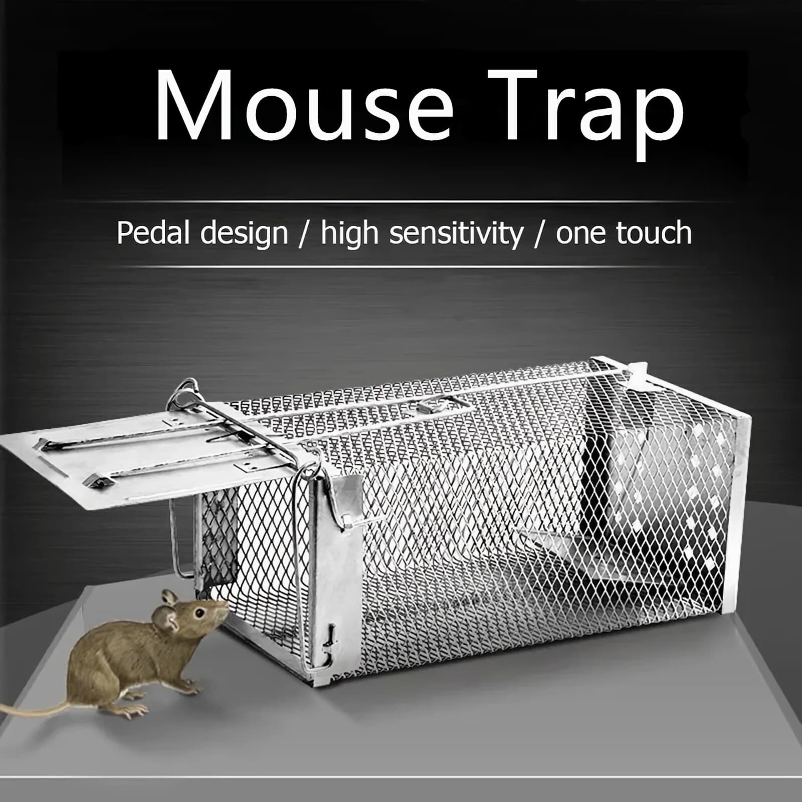 Mouse Trap Rat Trap Rodent Trap Live Catch Cage Easy to Set Up and Reuse 2
