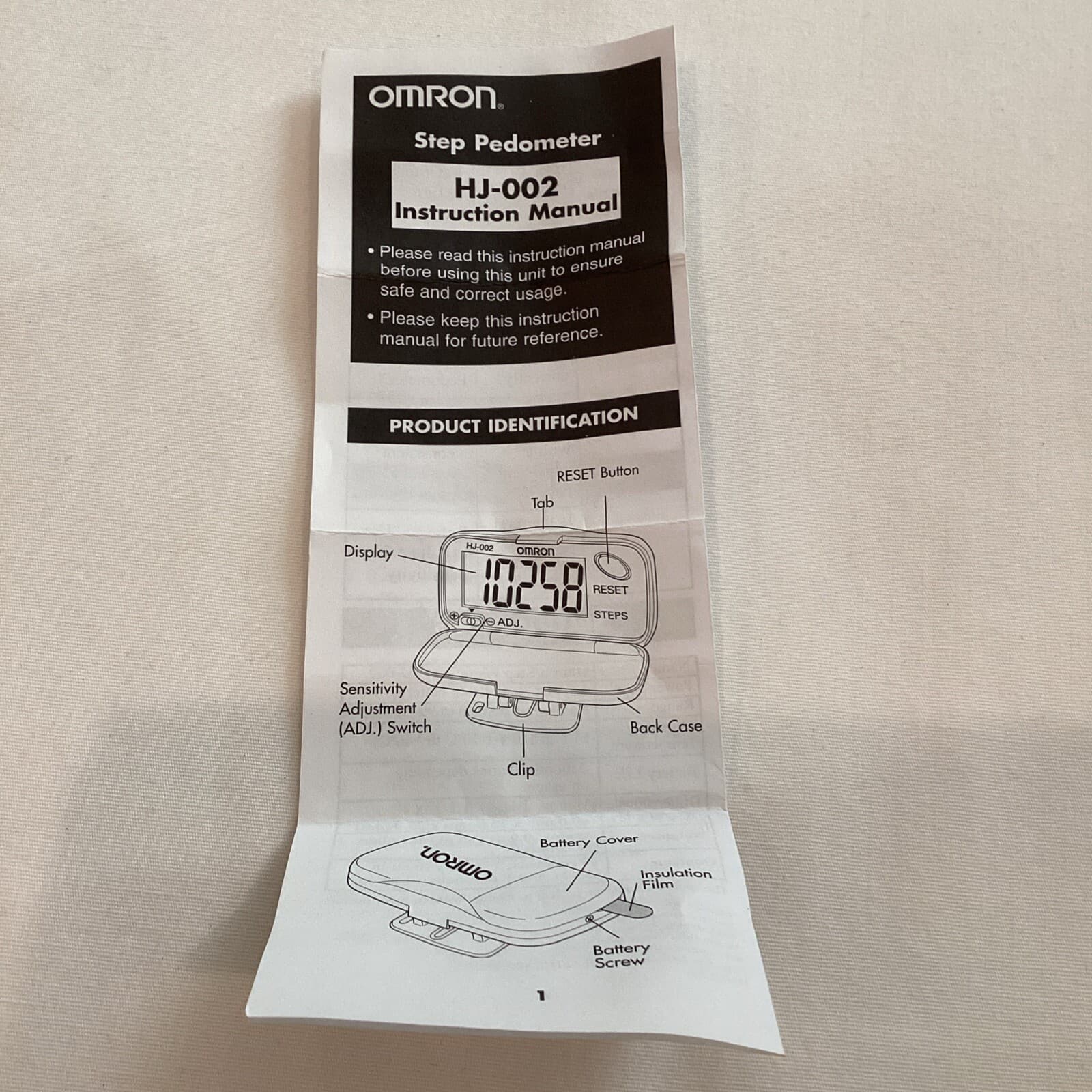 OMRON HJ-002 Step Pedometer - BRAND NEW 5