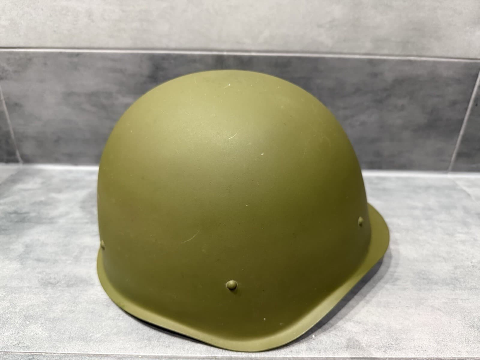 Original Russian Army WW2 SSh-40 Steel Soviet Helmet Liner Chinstrap USSR Size 2 4