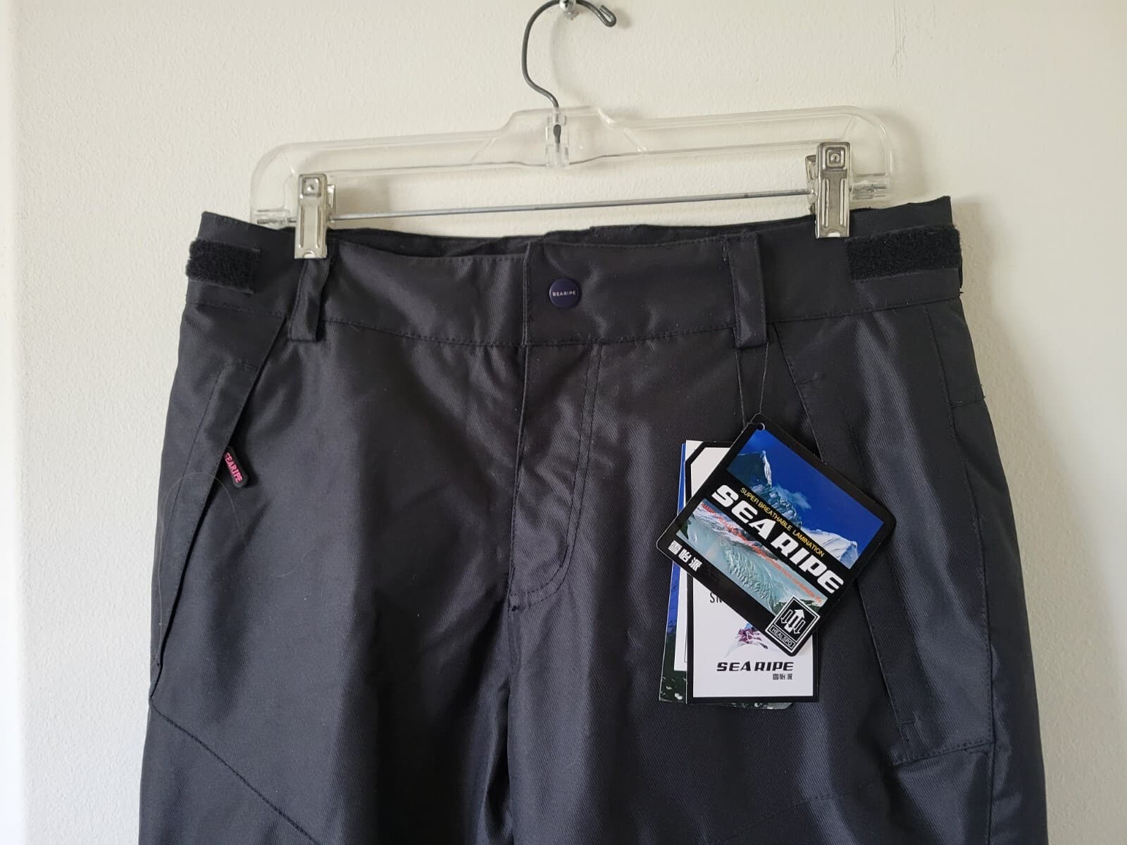 NWT Sea Ripe Genji-Tex Snowboard & Ski Pants Black Size Large Womens  Breathable 2