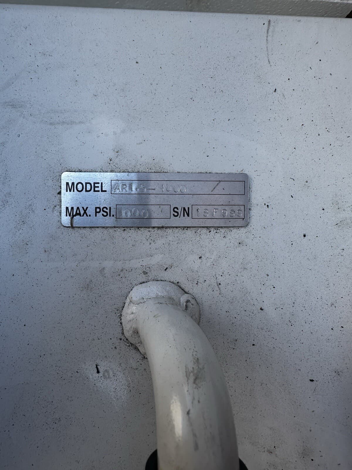 GENERAL PUMP HYDRO TEST HYDROSTATIC TESTER AR1.5-1000 PNEUMATIC 1000 PSI NEW BOX 5