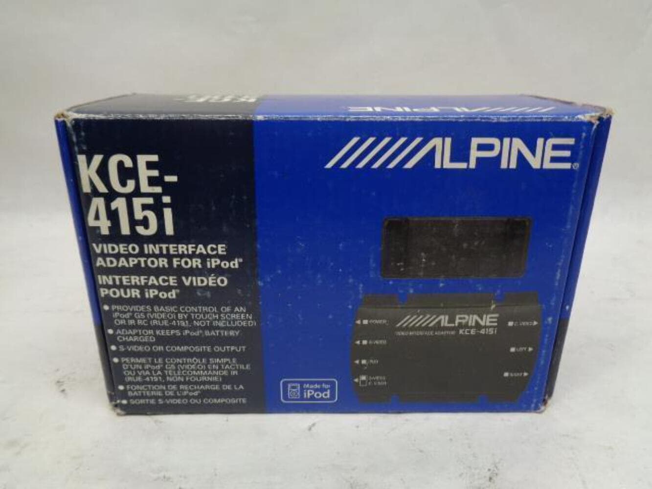 1 BRAND NEW ALPINE VIDEO INTERFACE ADAPTOR FOR IPOD KCE-415I R17T1 6