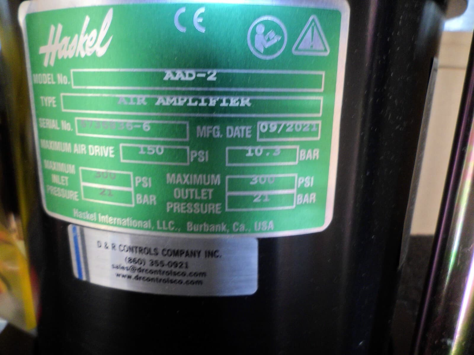 Haskel AAD-2 Air Amplifier 4