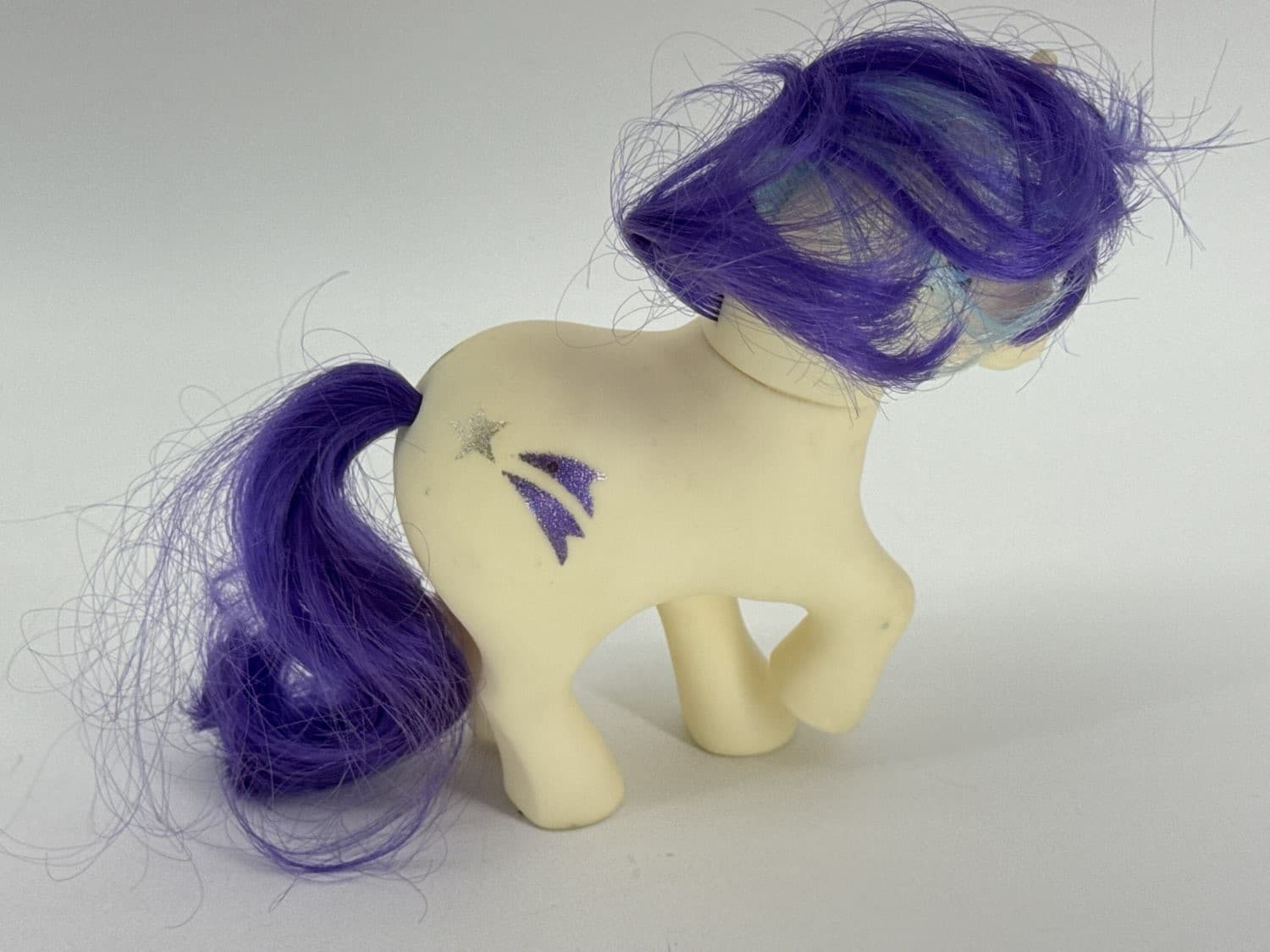 MLP G1 Glory Unicorn 1983 Hasbro Purple Blue Hair 6