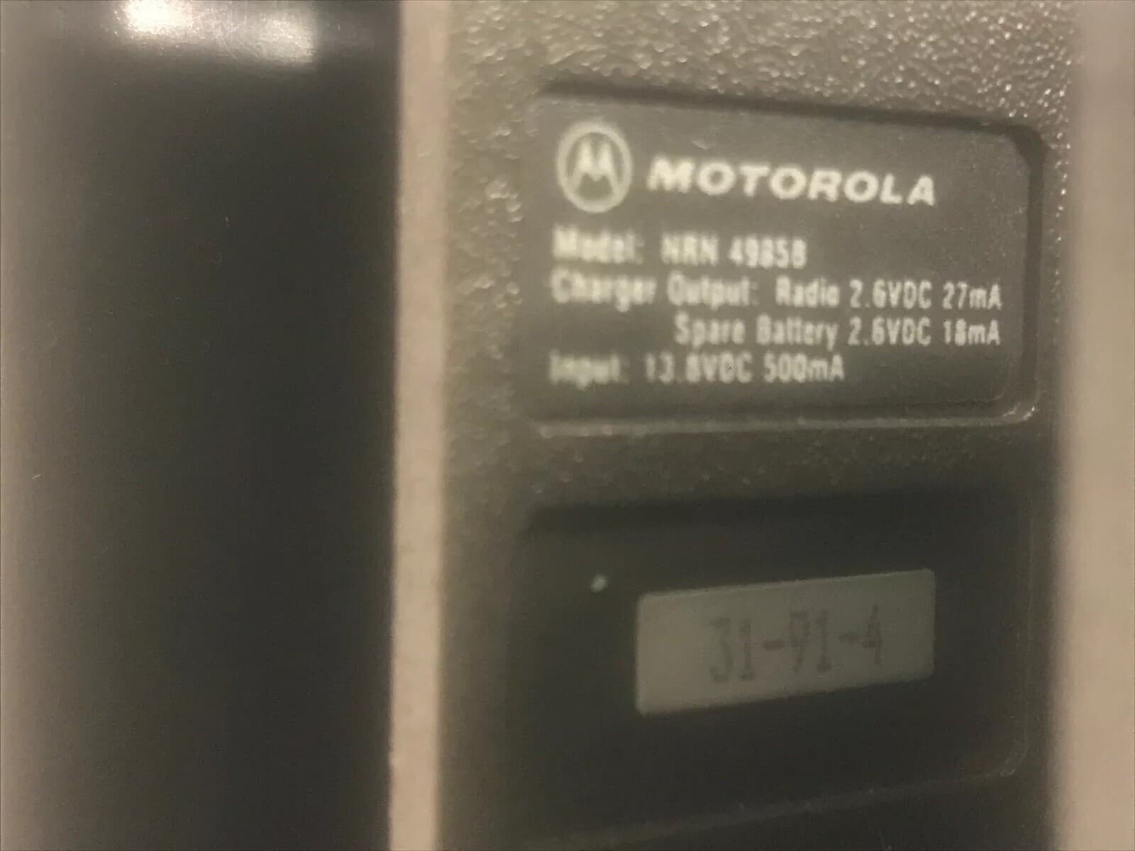 Motorola Minitor II (2) Pager Amplified Charger & Power Supply, NRN4985B, Tested 5